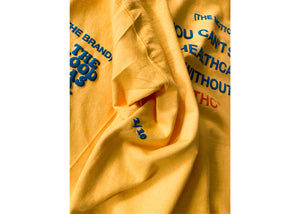 "THE BRAND, THE LOGO, THE MOTTO"  Yellow
