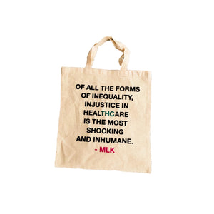"QUOTE FROM A KING"  TOTE BAG